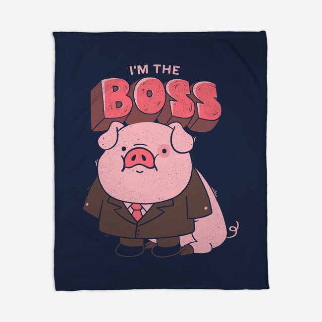 Pig Boss-None-Fleece-Blanket-yumie