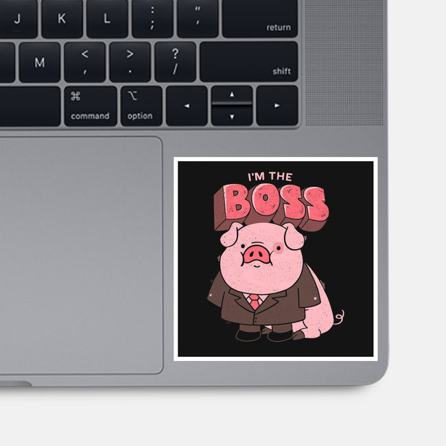 Pig Boss-None-Glossy-Sticker-yumie
