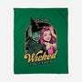 Green Pink Witches-None-Fleece-Blanket-Studio Mootant