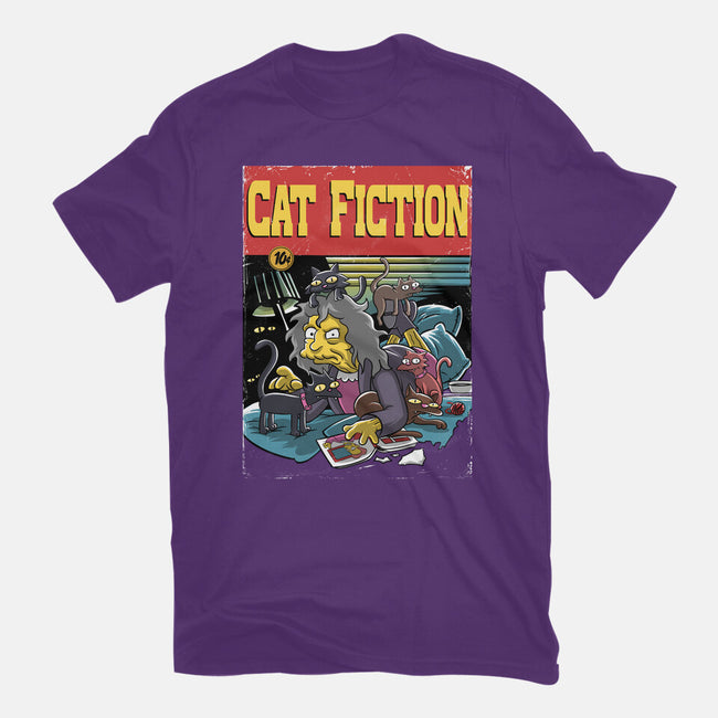 Cat Fiction-Womens-Fitted-Tee-zascanauta