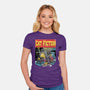 Cat Fiction-Womens-Fitted-Tee-zascanauta