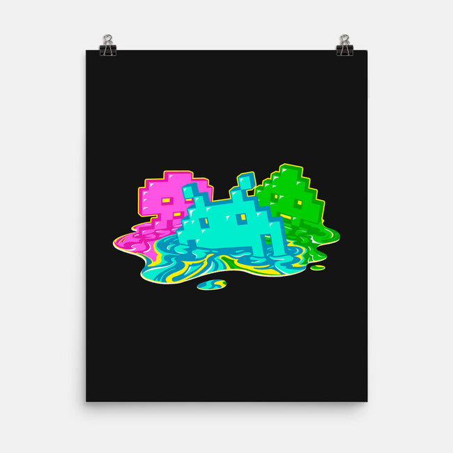 Melted Invaders-None-Matte-Poster-Getsousa!