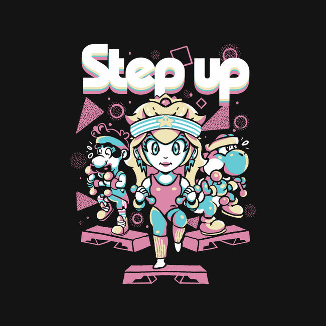 Step Up Peach-Mens-Premium-Tee-Sketchdemao