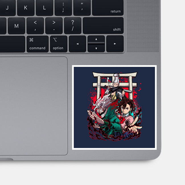 Dandadan Trinity-None-Glossy-Sticker-Diego Oliver