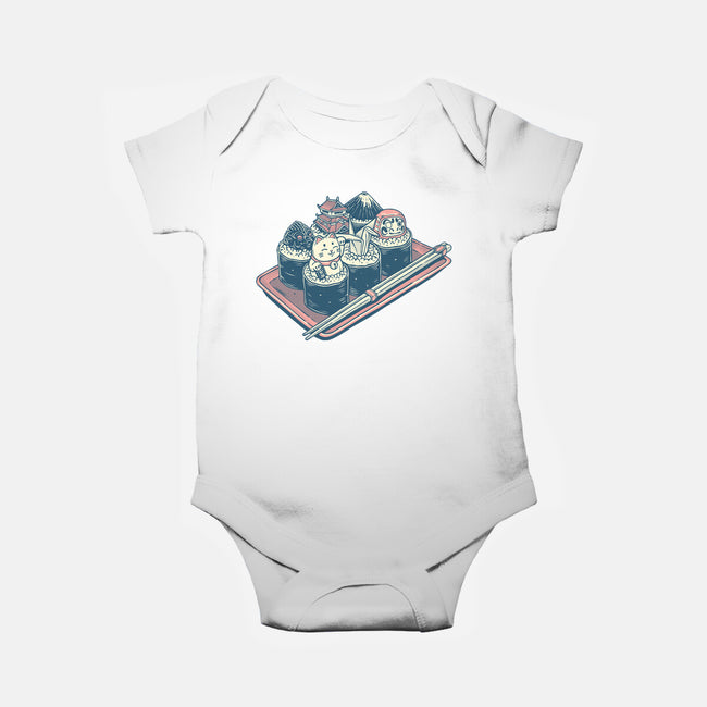 Sushi Family-Baby-Basic-Onesie-glitchygorilla