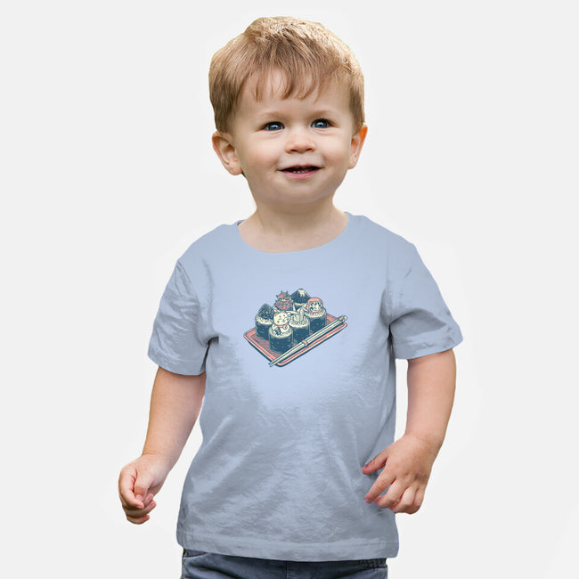 Sushi Family-Baby-Basic-Tee-glitchygorilla