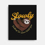 Slowly In Love Sloth-None-Stretched-Canvas-dandingeroz