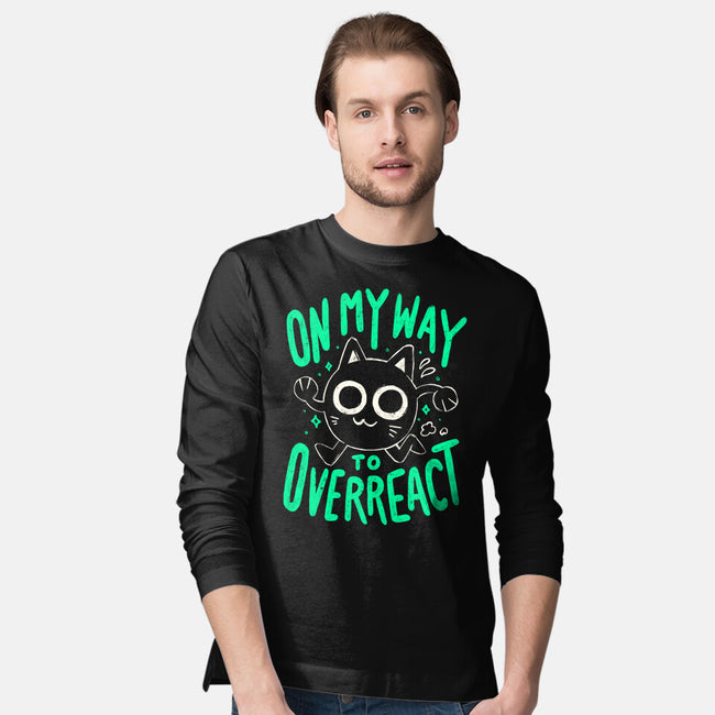 On My Way To Overreact-Mens-Long Sleeved-Tee-Arigatees