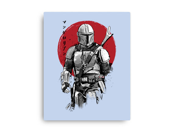 Mandalorian Bounty Hunter Sumi-e