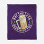 May The Luck Beer With You-None-Fleece-Blanket-NMdesign