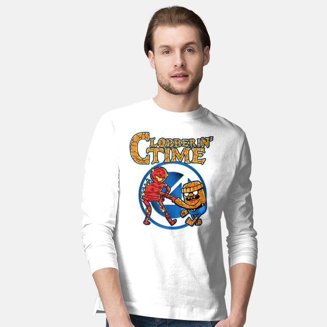 Clobberin Time-Mens-Long Sleeved-Tee-demonigote