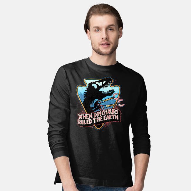 When Dinosaurs Ruled The Earth-Mens-Long Sleeved-Tee-glitchygorilla