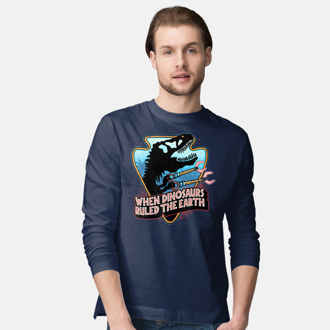When Dinosaurs Ruled The Earth-Mens-Long Sleeved-Tee-glitchygorilla