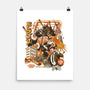 Sushi Dragon Attack-None-Matte-Poster-ilustrata
