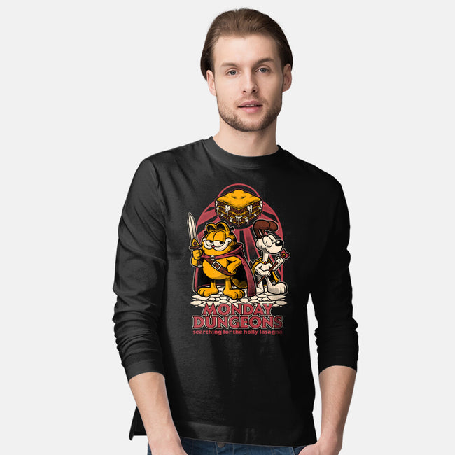 Monday Dungeons Lasagna-Mens-Long Sleeved-Tee-Studio Mootant