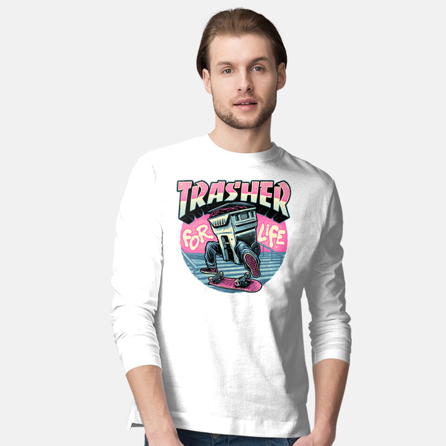 Trasher For Life-Mens-Long Sleeved-Tee-momma_gorilla