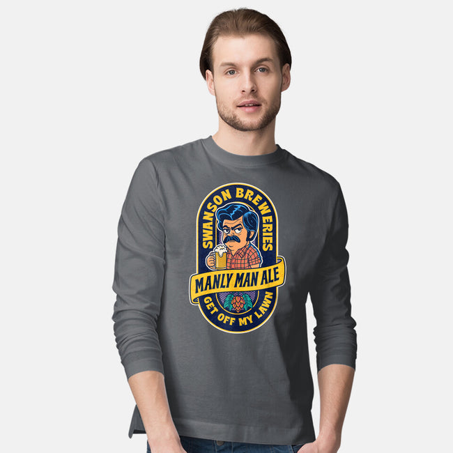 Manly Man Ale-Mens-Long Sleeved-Tee-P1yu5h