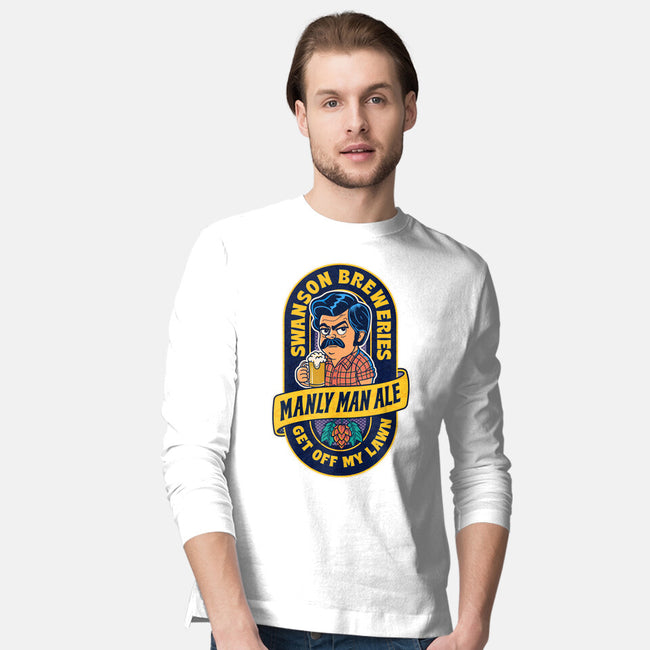 Manly Man Ale-Mens-Long Sleeved-Tee-P1yu5h
