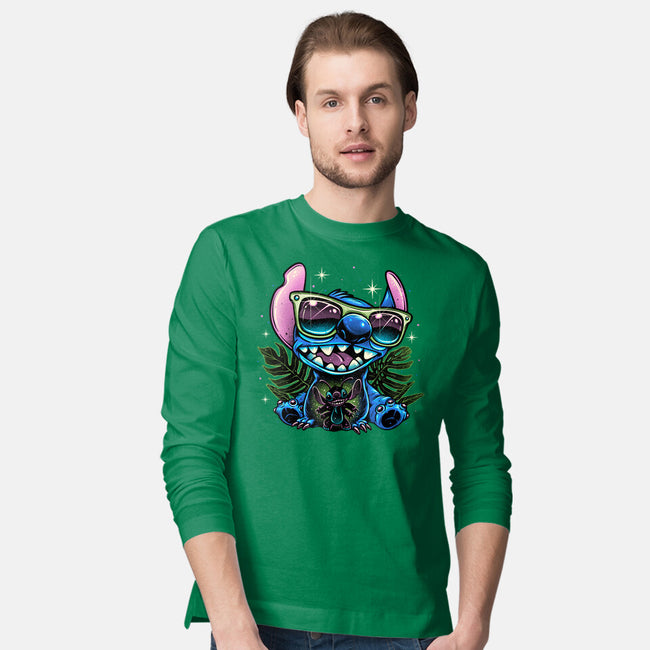 Tropical Visitor-Mens-Long Sleeved-Tee-momma_gorilla