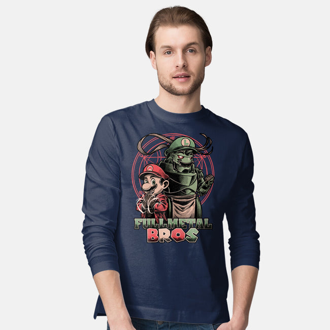 Anime Game Brothers-Mens-Long Sleeved-Tee-Studio Mootant