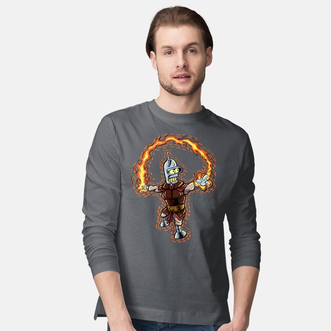 Fire Bender-Mens-Long Sleeved-Tee-nickzzarto