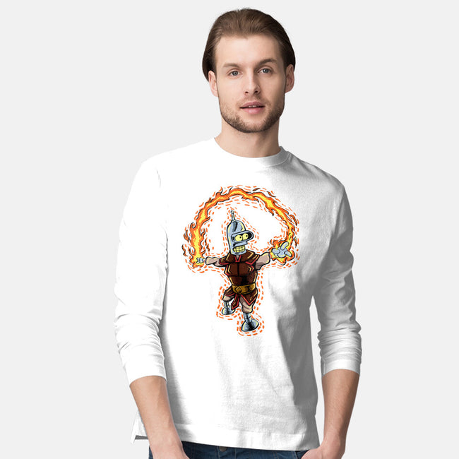 Fire Bender-Mens-Long Sleeved-Tee-nickzzarto
