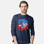 Hedgehog Paint-Mens-Long Sleeved-Tee-nickzzarto