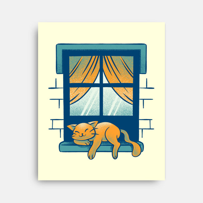 Relax On Window-None-Stretched-Canvas-FunkVampire
