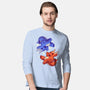 Fire And Water Dragons-Mens-Long Sleeved-Tee-FunkVampire