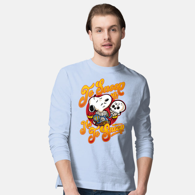 To Snoop Or Not-Mens-Long Sleeved-Tee-demonigote