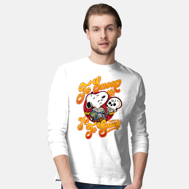 To Snoop Or Not-Mens-Long Sleeved-Tee-demonigote