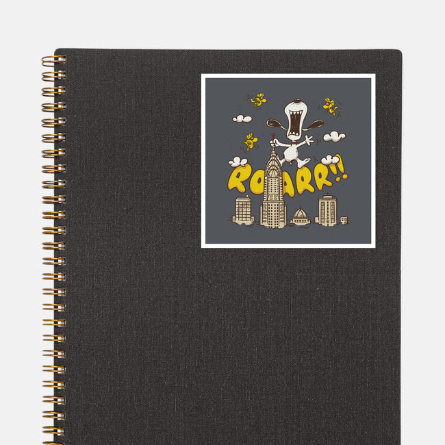Beagle Kong-None-Glossy-Sticker-Getsousa!