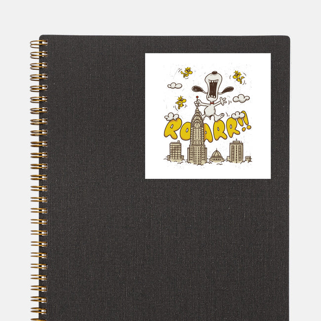 Beagle Kong-None-Glossy-Sticker-Getsousa!