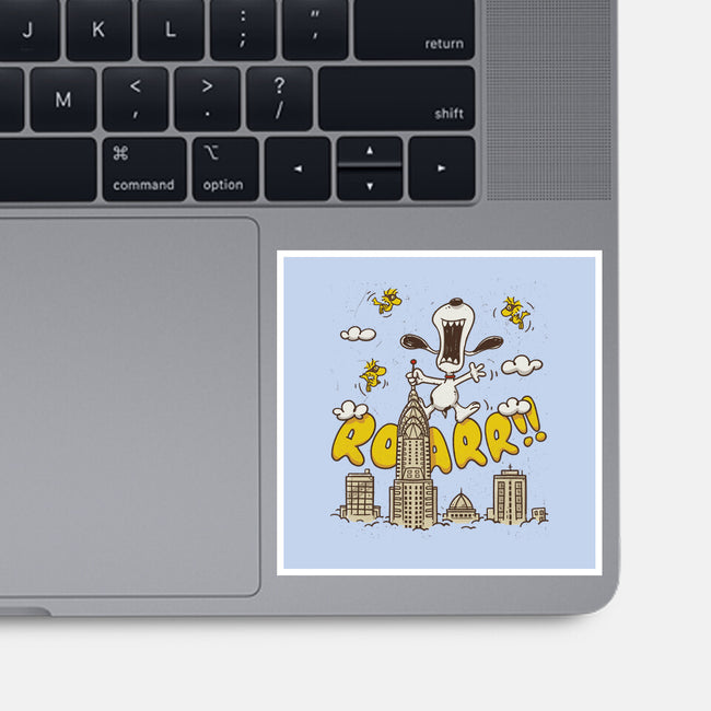 Beagle Kong-None-Glossy-Sticker-Getsousa!