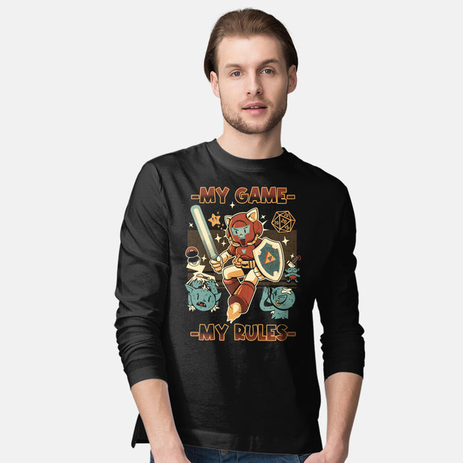 My Game My Rules-Mens-Long Sleeved-Tee-Heyra Vieira