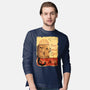 Tournee Du Schrodinger Chat-Mens-Long Sleeved-Tee-fanfabio