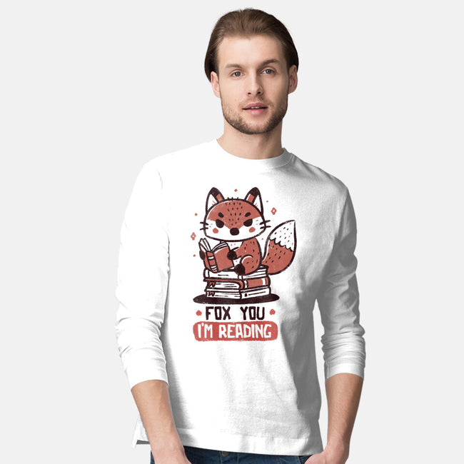 Fox You I'm Reading-Mens-Long Sleeved-Tee-koalastudio