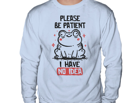 Please Be Patient I Have No Idea