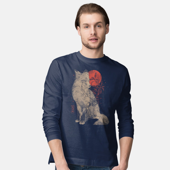 Bloomy Fox-Mens-Long Sleeved-Tee-eduely