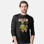 Here For The Beer-Mens-Long Sleeved-Tee-eduely