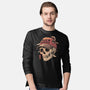Overthinker Skull-Mens-Long Sleeved-Tee-eduely