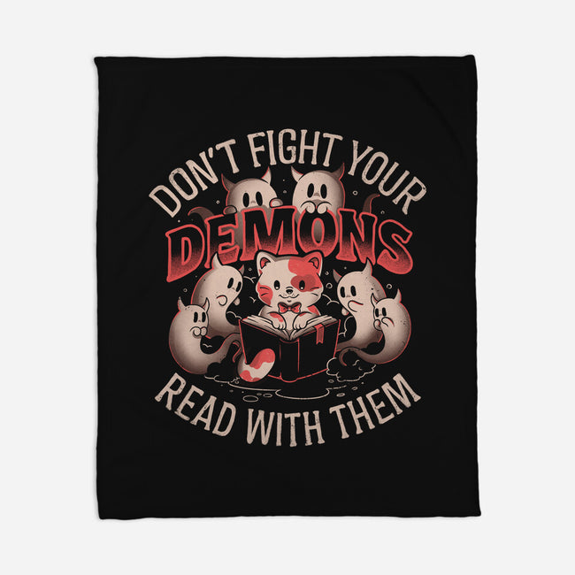 Read With Your Demons-None-Fleece-Blanket-eduely