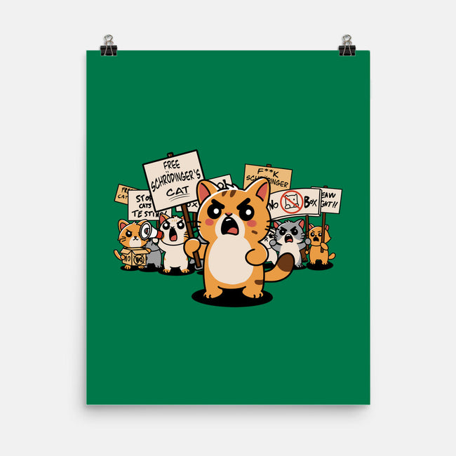 Cat Protest-None-Matte-Poster-fanfabio