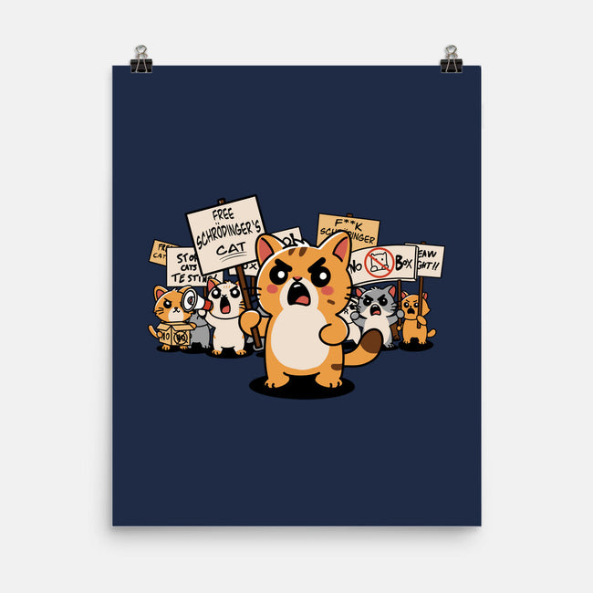 Cat Protest-None-Matte-Poster-fanfabio