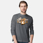 Cat Protest-Mens-Long Sleeved-Tee-fanfabio
