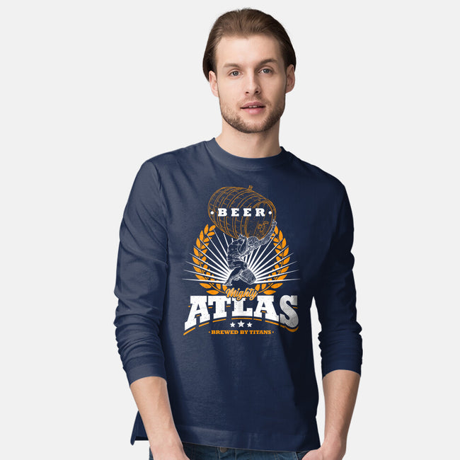 Mighty Atlas Beer-Mens-Long Sleeved-Tee-Getsousa!