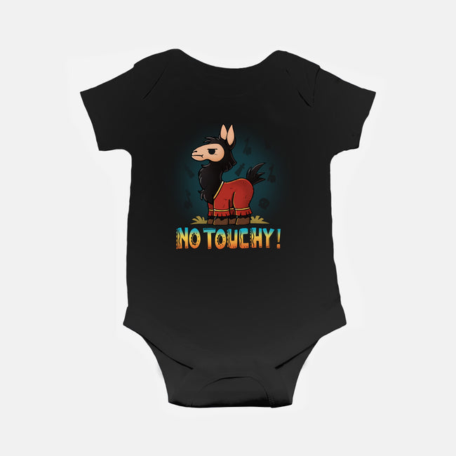 No Touchy-Baby-Basic-Onesie-Vallina84