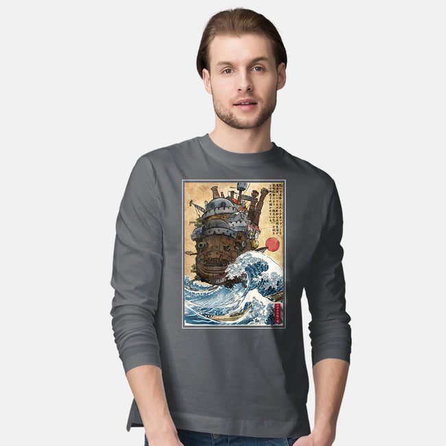 Moving Castle In Japan-Mens-Long Sleeved-Tee-DrMonekers