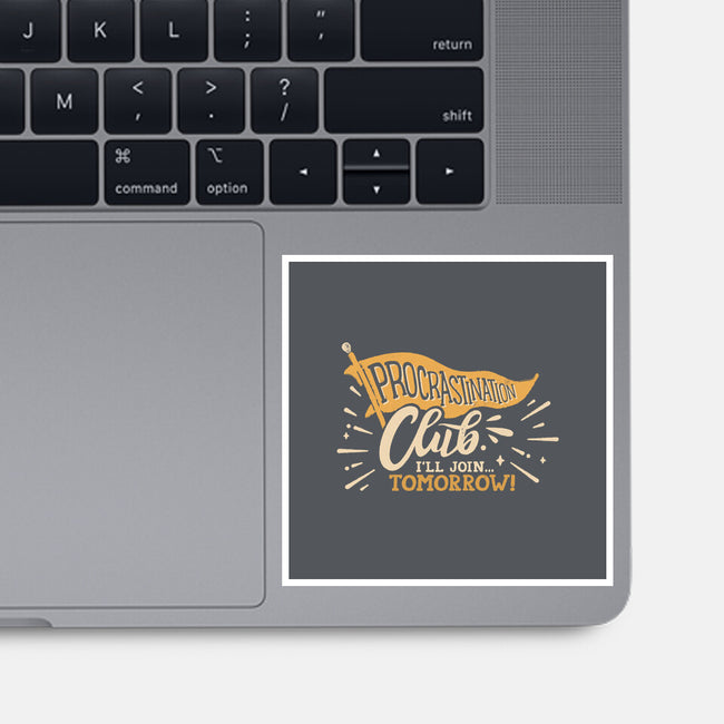 Procrastination Club-None-Glossy-Sticker-Estudio Horta