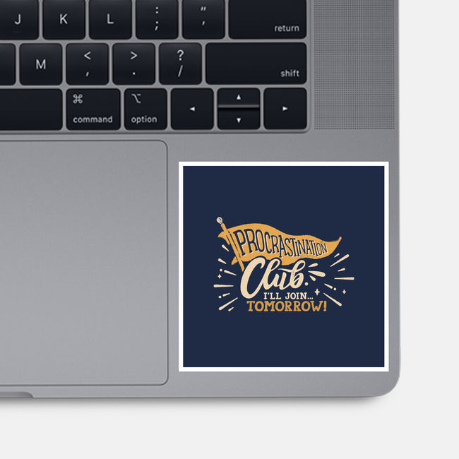 Procrastination Club-None-Glossy-Sticker-Estudio Horta